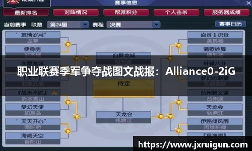 职业联赛季军争夺战图文战报：Alliance0-2iG
