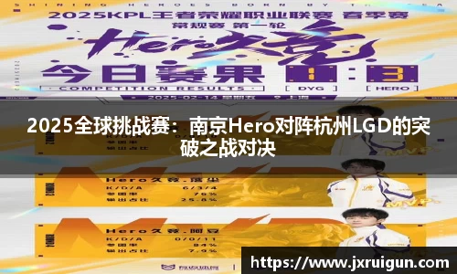 2025全球挑战赛：南京Hero对阵杭州LGD的突破之战对决